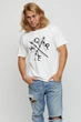 Футболка Yappi чоловіча basic /air print/ XL Білий (MW2499) - зображення 1