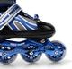 Роликовые коньки детские раздвижные 34-37 Power Champs Blue с подсветкой колеса - изображение 6