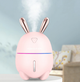 Увлажнитель воздуха и ночник 2 в 1 Humidifier Rabbit Розовый - изображение 4