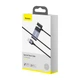 Кабель подовжувач в авто BASEUS Combo Special Data Cable for Backseat (USB to Lightning/2USB 1.5m, 3A). Black - зображення 10