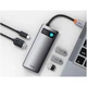 Мультипортовый адаптер USB Хаб Baseus Baseus Metal Gleam Series 5-in-1 Multifunctional Type-C HUB Docking Station CAHUB-CX0G Grey - изображение 4