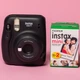 Камера моментальной печати Fujifilm Instax Mini 11 CHARCOAL GRAY черная с фотобумагой 20 GLOSSY (2 картриджа = 20 фотографий) - изображение 1