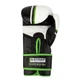 Боксерские перчатки PowerSystem PS 5006 Contender Black/Green Line 16 унций - изображение 3