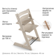 Набор Stokke Tripp Trapp Newborn Стульчик и кресло для новорожденных Whitewash (k.100105.52) - изображение 9