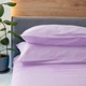 Простынь сатин 220х220 нежно-сиреневая NaviHome (1SS-LI-R) - изображение 3