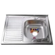 Мийка кухонная прямокутна 800х600х180 Decor Right MR 8060 RD Mira - зображення 1