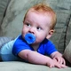 Силиконовая пустышка Nuby Вишенка с естественным движением соска 0-6 месяцев (NV0202001SCSblue) - изображение 3