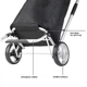 Сумка-візок ShoppingCruiser Foldable 40 Black (927297) - зображення 9