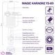 Мікрофон караоке Magic Karaoke YS-89 Чорний бездротовий портативний з Bluetooth колонкою 2в1 з пасивною мембраною записом пісні зміною голосу луною дитячий та дорослий - зображення 10