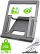 Подставка для ноутбука планшета laptop stand PH37 Черная Складная алюминиевая с регулировкой угла 4 уровня - изображение 1