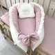 Кокон гнездышко для новорожденных Carus Textile однотон 70*35 пудра - изображение 2