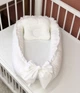 Кокон гнездышко для новорожденных Carus Textile однотон 70х35 см белый - изображение 1