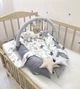 Кокон гнездышко для новорожденных Carus Textile зверята 70*35 серый - изображение 3