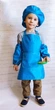 Фартук детский с беретом и нарукавниками (2-5 лет) бирюзовый цвет . Making. - изображение 1