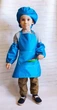 Фартук детский с беретом и нарукавниками (2-5 лет) бирюзовый цвет . Making. - изображение 7
