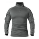 Сорочка тактична кофта з довгим рукавом армійська A655 Gray 2XL (F_4256-18502) - зображення 1