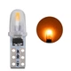 Светодиодная лампа в приборную панель Т5 Т5 (W1,2W W2x2,6d) 2 SMD 3014 12V Желтая Autoexpect (15660) - изображение 4