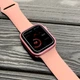 Смарт часы Airplus T500+ MAX Smart Watch Series 7. Цвет розовый. Алюминиевый корпус, съемный ремешок. - изображение 4