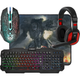 Комплект (клавіатура, миша, килимок, гарнітура) Defender Target MKP-350 (52350) Black USB - зображення 1