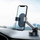 Автомобильный держатель Baseus Simplism Silver с платформой-присоской на панель или лобовое стекло, серебристый (SUYL-JY0S) - изображение 4