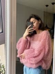 Светр жіночий AIMEE "Хмаринка" пудра S / M - зображення 1