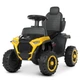 Каталка Толокар Bambi M 4802-6 жовтий | музична машинка толкалка з ручкою на великих колесах - зображення 6