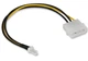 Переходник питания MOLEX (молекс) 4 pin -> 3 pin для кулера fan кулер кабель питание cooler (528894786) Разноцветный - изображение 3