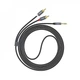Кабель Hoco UPA10 Lotus Metal Gray двойной RCA To 3.5mm (1.55m) - изображение 1