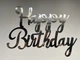Напис "Happy Birthday" Manific Decor із дзеркального пластику на стіну для фотозони Срібна 52*39 см (502.33) - зображення 1