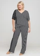 Костюм (брюки+кофта) Ukreina Трикотажный 5XL 72-74 Полоска с горохами T21Bru0004/T21Kof0005 - изображение 1