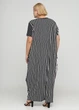 Платье Ukreina Трикотаж 2-3XL 62-64-66 Принт полоска+горох+леопард T21Pla0025 - изображение 4