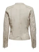 Куртка ONLY ONLAVA FAUX LEATHER BIKER OTW NOOS 34 Бежевий 15102997-Silver Lining - зображення 5