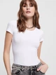 Футболка ONLY ONLLIVE LOVE LIFE S/S ONECK TOP NOOS JRS XS Білий 15205059-White - зображення 3