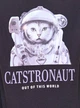 Футболка ONLY ONLKEIRA BOXY S/S CAT TOP BOX JRS S Чорний 15254379-Moonless Night-Print: - зображення 3