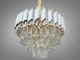 Современная хрустальная люстра EcoLed 201202/400WH+S-gold - изображение 2