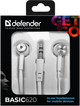 Навушники Defender Basic-620 White (63625) (6488934) - зображення 3