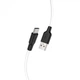Кабель USB-C Hoco X21 Plus Type-C (25cm) black-white - зображення 2