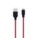 Кабель Hoco X21 Silicone microUSB 1 м Red - зображення 2