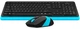 Клавиатура и мышь A4Tech FG1010 беспроводные Black/Blue - изображение 3