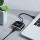 Мультипортовый адаптер переходник хаб Baseus Square round 4 in 1 USB HUB Adapter (USB3.0 TO USB3.0*1+USB2.0*3) - изображение 2