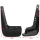 Брызговики MGC TOYOTA Corolla E170 2013-2018 г. в. Европа комплект 4 шт PZ49UE396000 - изображение 3