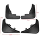 Брызговики MGC Opel Astra J 2009-2015 г. в. комплект 4 шт 1718074, 1718049 - изображение 3