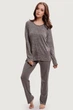 Комплект: блуза и брюки Lormar 42(S) Серый меланж (Grigio mel.medi) (69952) - изображение 1