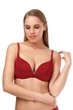 Бюстгальтер с уплотнённой чашкой Marc & Andre 80C Бордовый (75085) - изображение 1