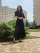 Женское платье из шифона Poliit 8855 черный 36 - изображение 9