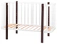 Кровать Babyroom Луна (120x60) белый - венге - изображение 8