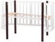 Кровать Babyroom Луна (120x60) белый - венге - изображение 3