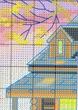 Набір для вишивання за нанесеною на канву схемою "Sunset lake villa".AIDA 14CT printed,48*48см - зображення 6