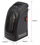 Портативный тепловентилятор Handy Heater, электрообогреватель, мини обогреватель с Регулировкой температуры и Таймером - изображение 5