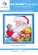 Набір для вишивання за нанесеною на канву схемою "Santa and kitten". AIDA 14CT printed, 41*41 см - зображення 2